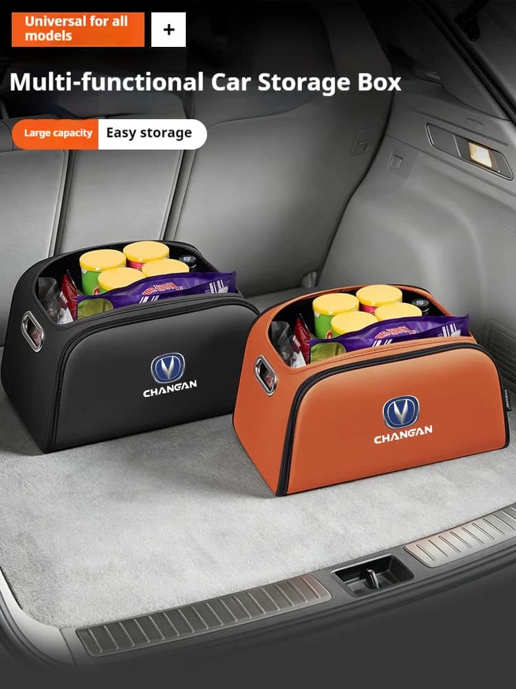 Car Trunk Organizer Box Storage Bag with Built-in Pocket For Changan CCAG CS55 CS15 CS75 CS35 CS85 CX70 Alsvin Accessories