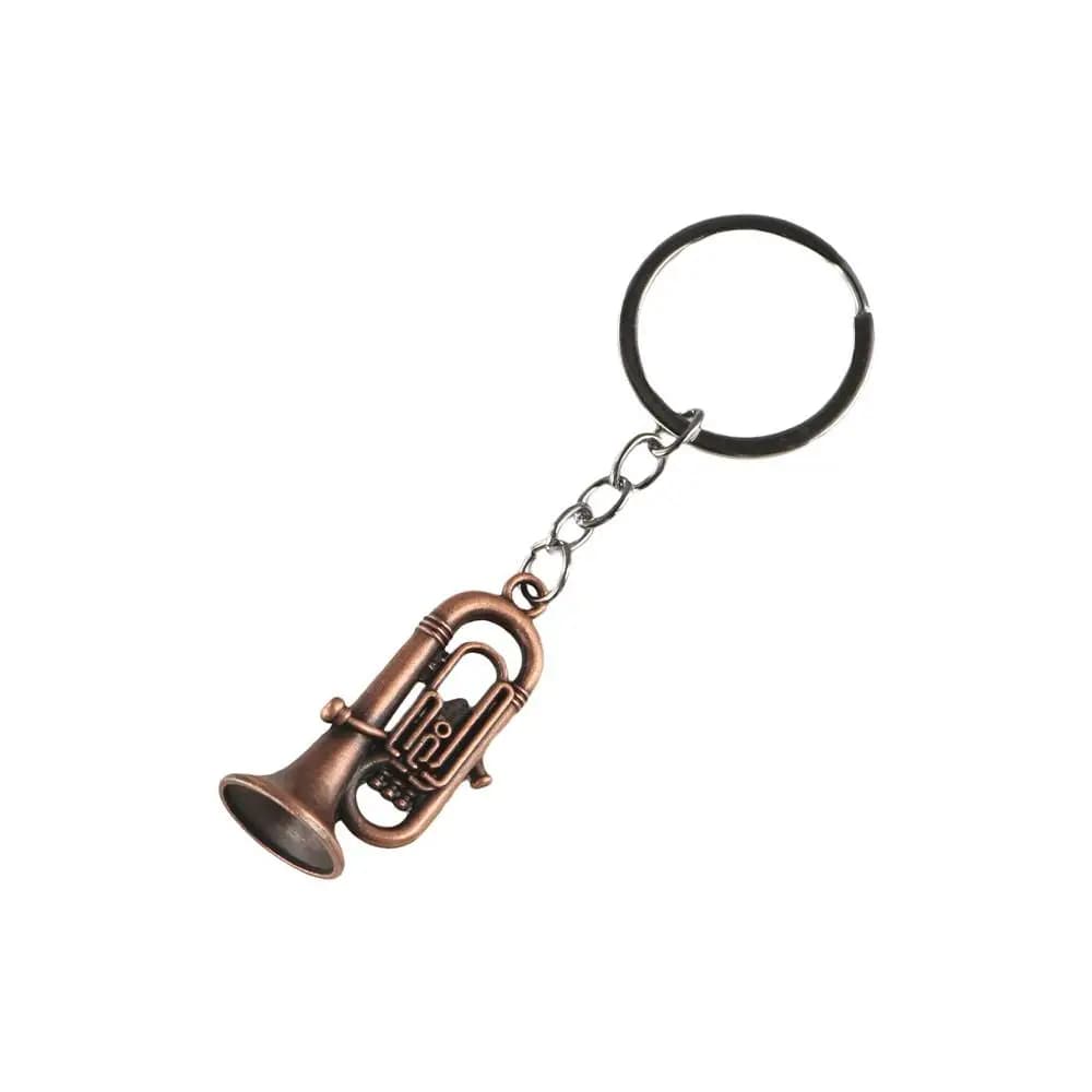 Creative Mini Mini Instruments Keychain Saxophone Key Holder Metal Keyring Three Types Zinc Alloy Car Pendant Accessories