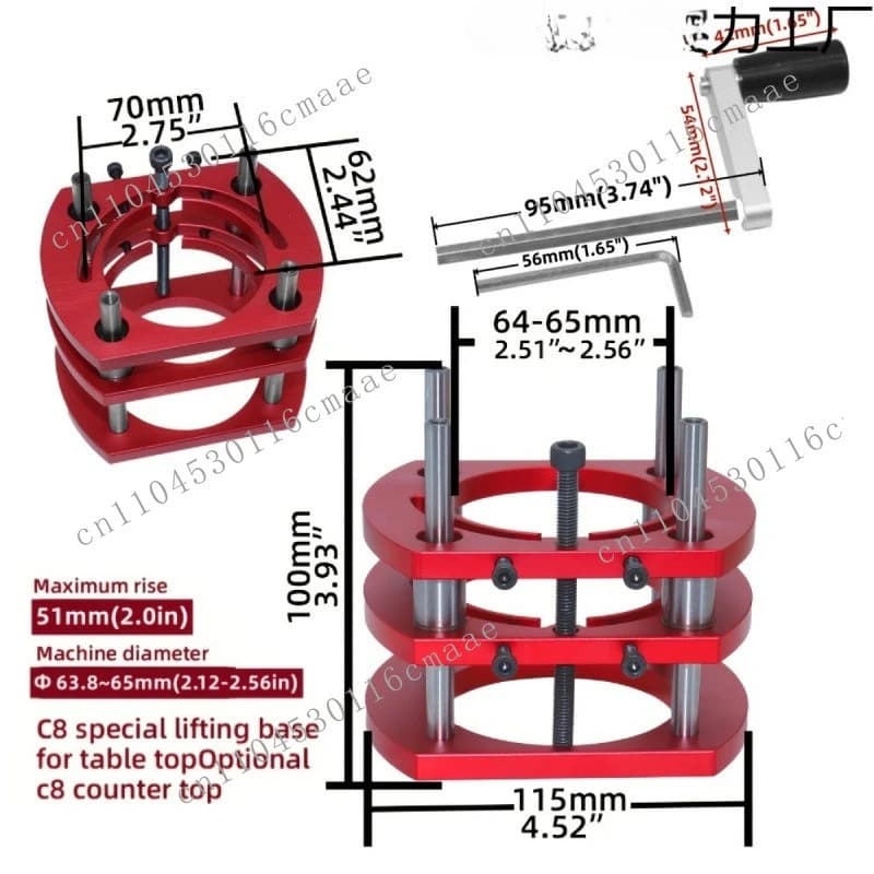 Lifting Base Engraving Machine Flip-loading Board Bakelite Milling Aluminum Alloy Trimming  Woodworking Tools