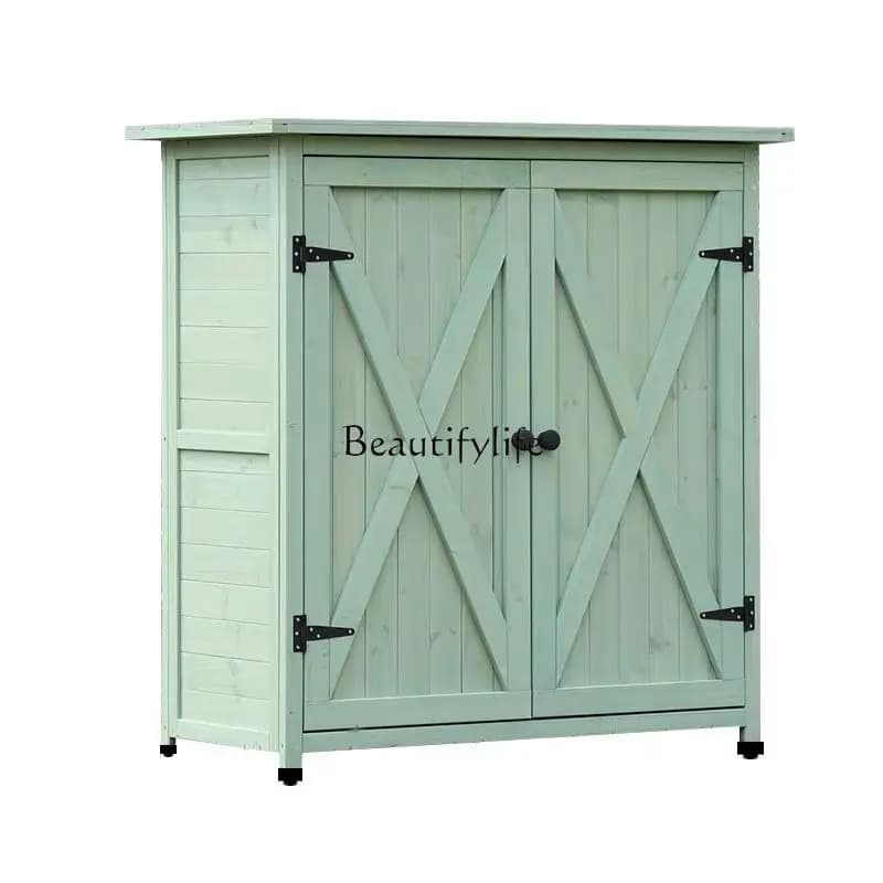 Outdoor storage cabinet, tool room, glove box, multi-functional waterproof and sunscreen storage cabinet