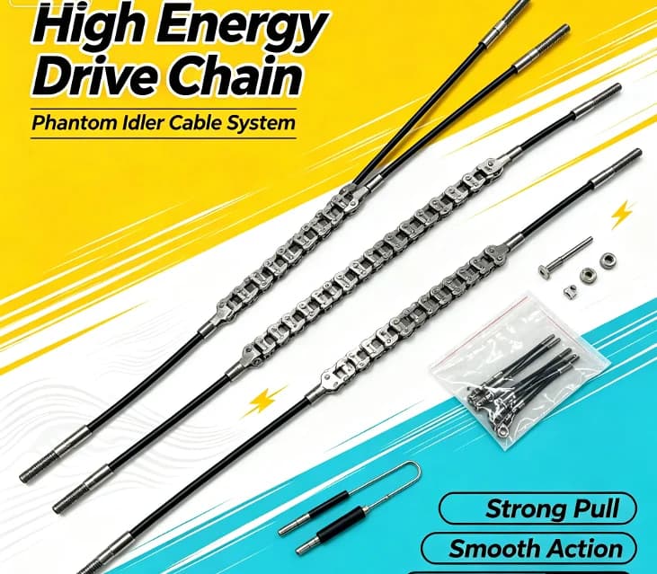 Mechanical Transmission Phantom Drive Idler Cable Chain for Pedal Kayak System Steel Pull‑Wire Repair Spare Boat Parts