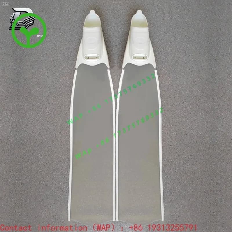 【From China】Factory Long Transparent Fiberglass Freediving Fins Glass Fibre Scuba And Snorkeling Swimming Free Diving