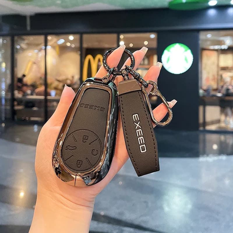Exlantix ES\ET Key Case Ring For Chery EXEED STERRA ET\ES 2025 2024 Modified Key Fob Case Protector Auto Card Key Cover