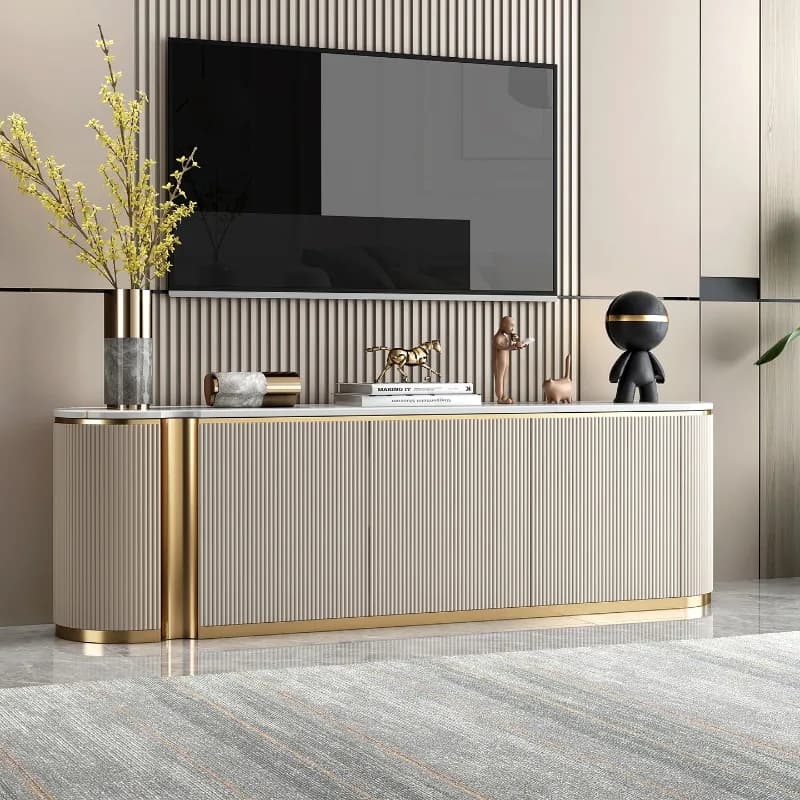 Narrow Beige Simple Tv Cabinet Minimalist Classic 180Cm Japanese Living Room Tv Stands Designer Mueble Televisor Furniture Home