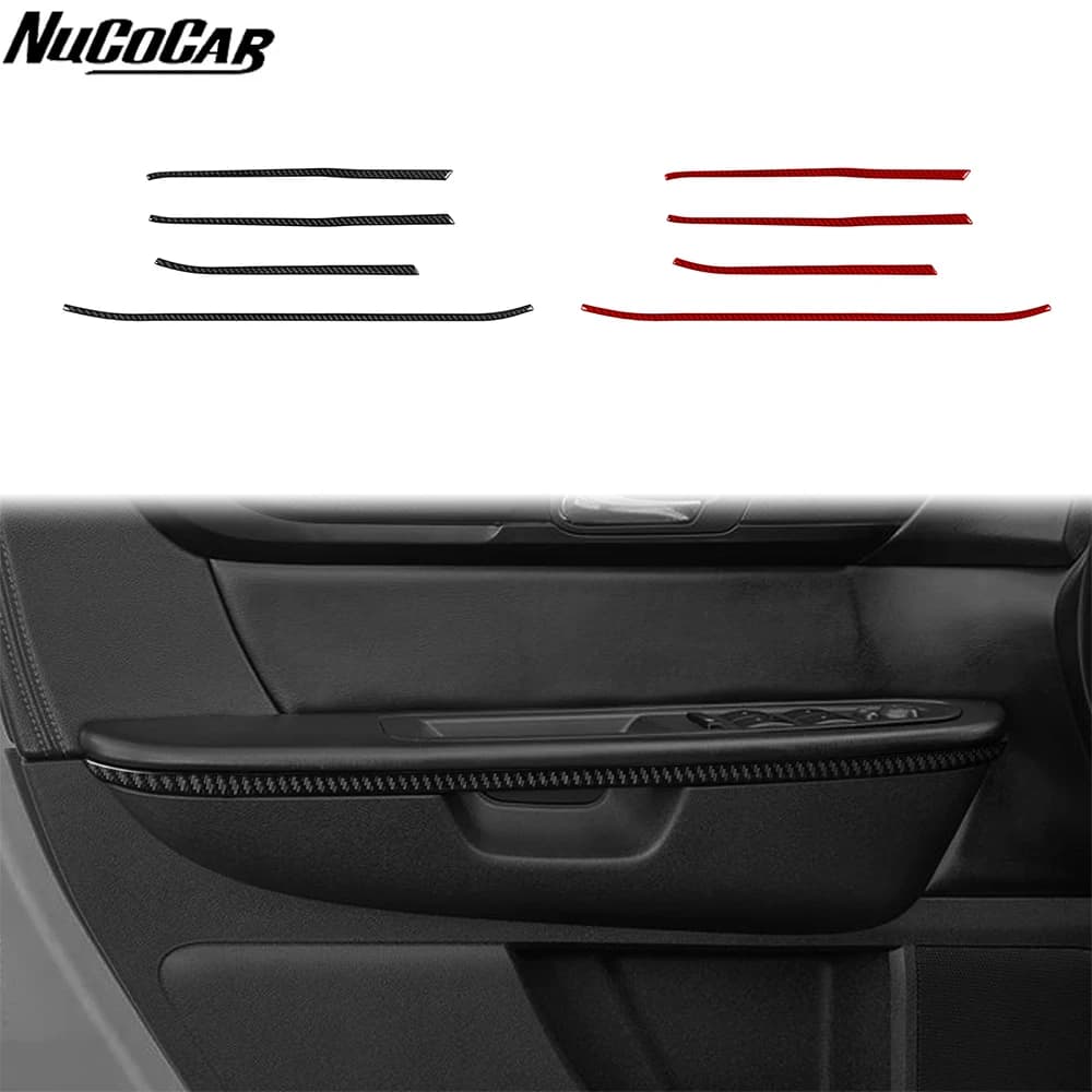 For Chevrolet Traverse 2013-2017 Carbon Fiber door lift armrest side panel strip Car Accessories Interior Decorative Stickers