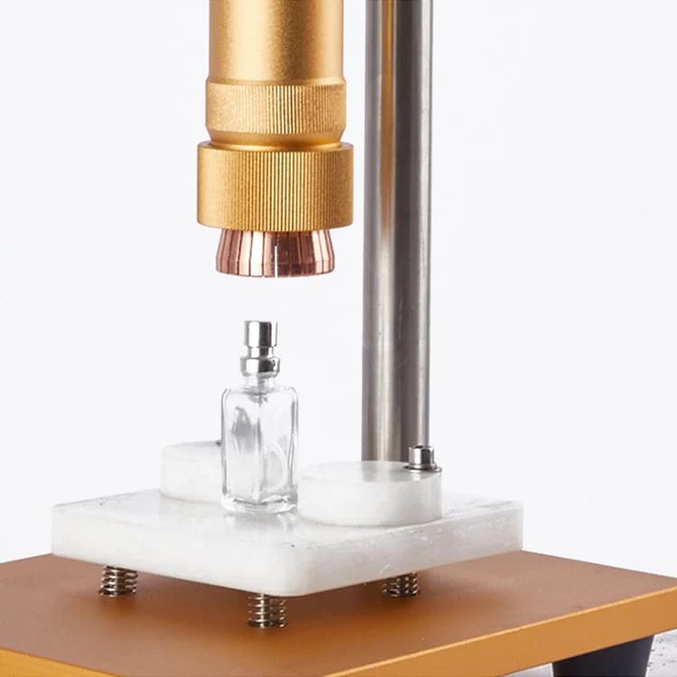 Semi Automatic Glass Perfume Bottles Crimping Machine Small Sealing Machine