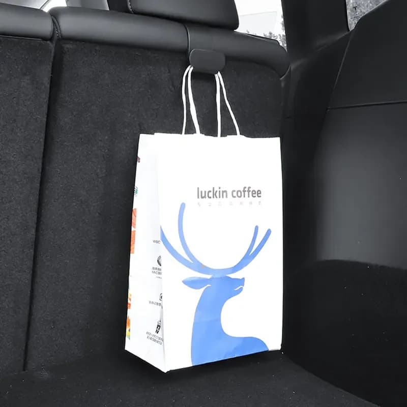 Rear Seat Trunk Hook Storage Holder For Tesla Model Y Luggage Bag Umbrella Hanger ABS Hooks Interior Accessories