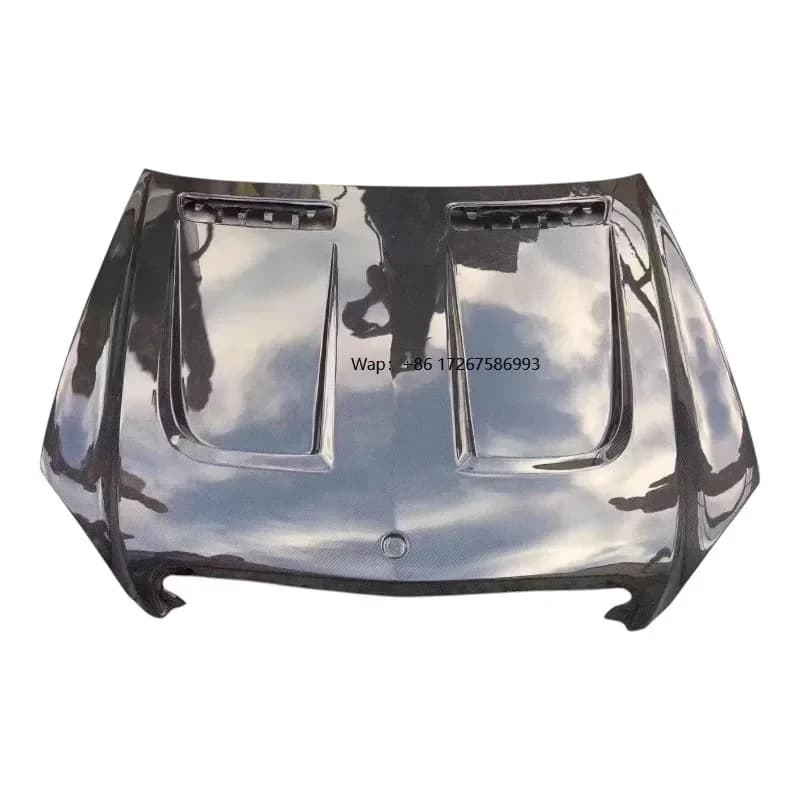 LD Style Front Carbon Fiber Engine Hood Ventilated Design for  W221 S65