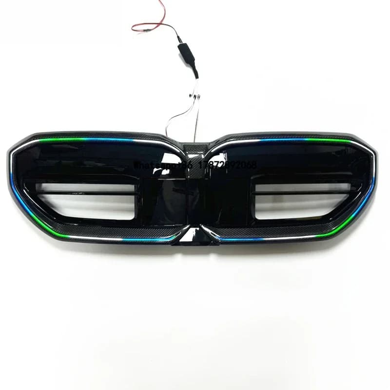 LED luminous Racing Grills for  New 5 Series G60 i5  M60 M5 G90 RBG Carbon Fiber Front Grille Replacement 2024 2025