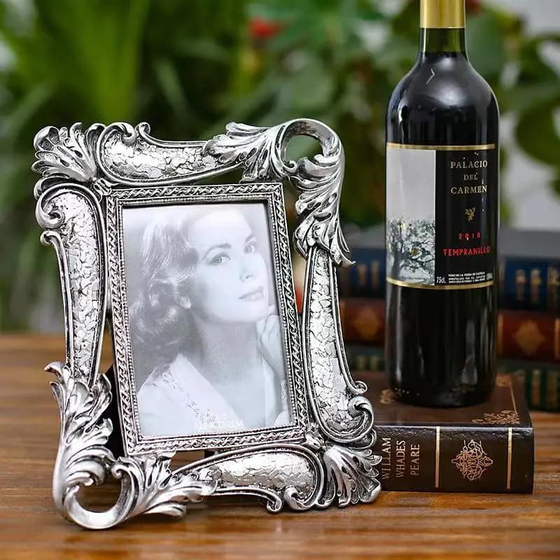 Desktop Silver Resin Photo Frame