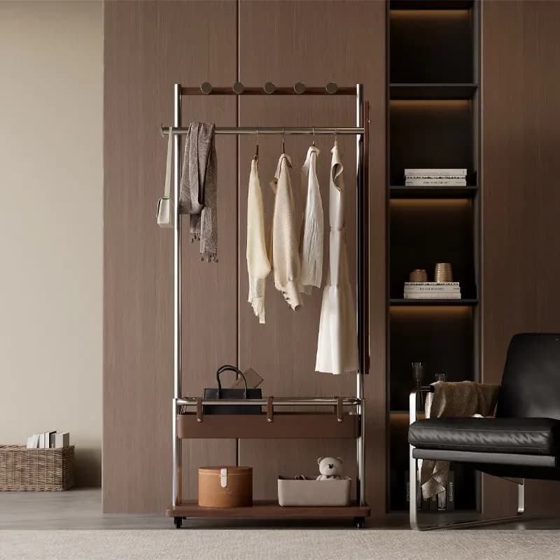 Bedroom Vintage Coat Rack Fashionable Modern Luxury Recamera Coat Rack Balcony Multifunction Porte Manteaux Organizer Furniture