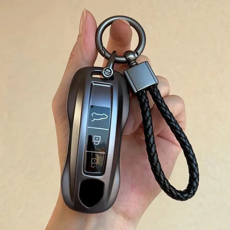 TPU Car Key Case Cover Shell Keychain Fob For Porsche Panamera Spyder Carrera Macan Cayman Cayenne 911 970 981 991 Accessories