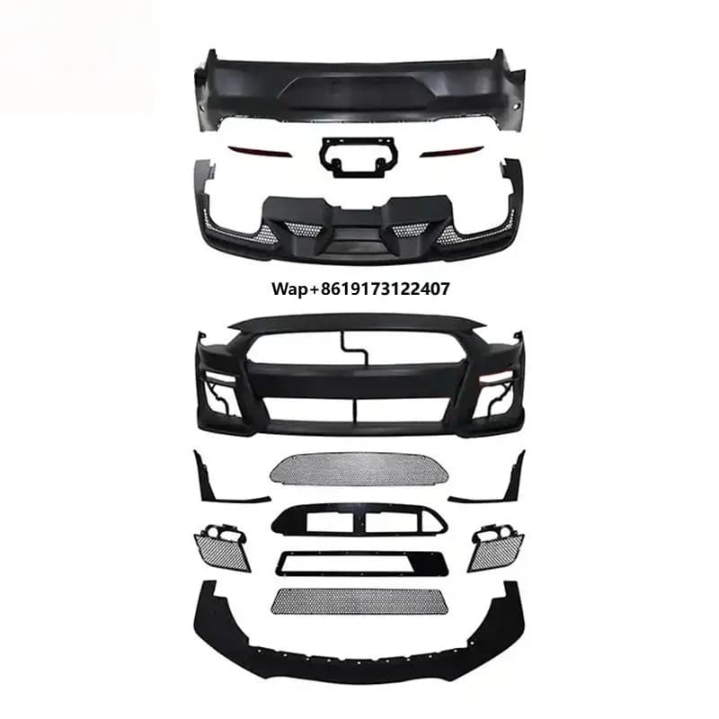 Car Modified Bumper Body Kit for  Upgrade to GT500 2018-2021 Front Bumper Rear Bumper Diffuser Body Kits
