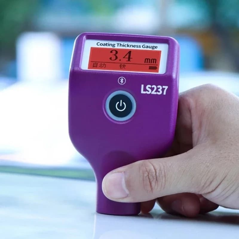 LS237 Rechargeable Paint Film Instrument High Precision Used Car Paint Surface Inspection Iron Powder Putty Coating Thickness