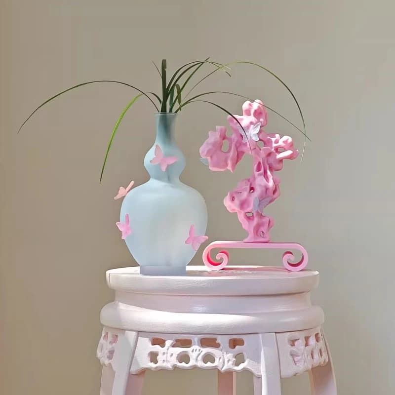 Aesthetic Butterfly Glass Hydroponic Vase Creative Unique Home Decor Minimalist Planter Housewarming Gift Living Room Ornaments