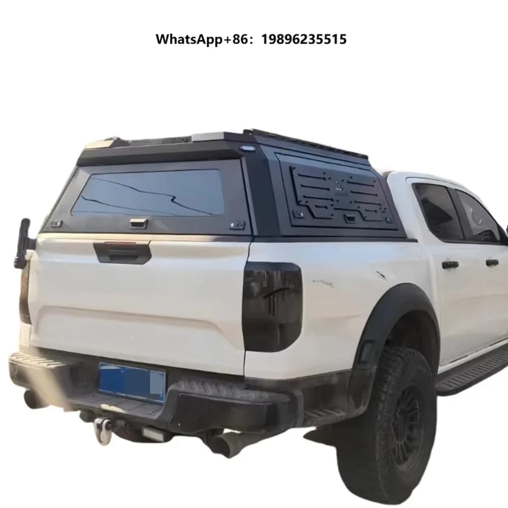 Aluminum Pickup Truck Canopy for  RAM 2500 GMC Truck Bed Camper Shell Hardtop Topper Waterproof Anti-Rust Smart Cap