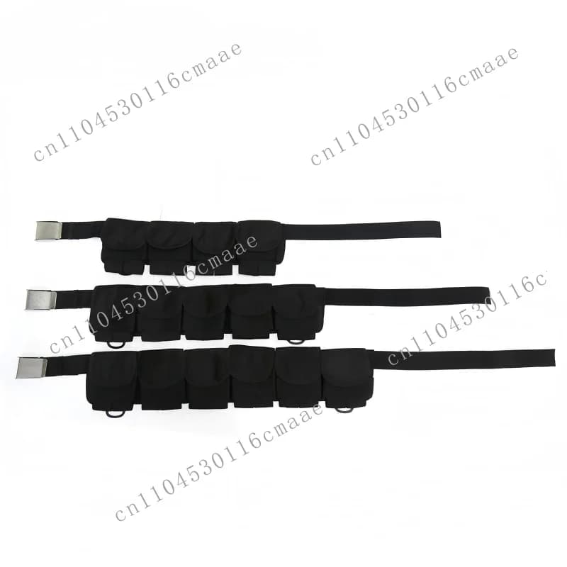 Suitable for Scuba Diving Weight Belt Weight Pocket Belt Adjustable Diving Weight System 4 5 6 Pocket Nylon Belt