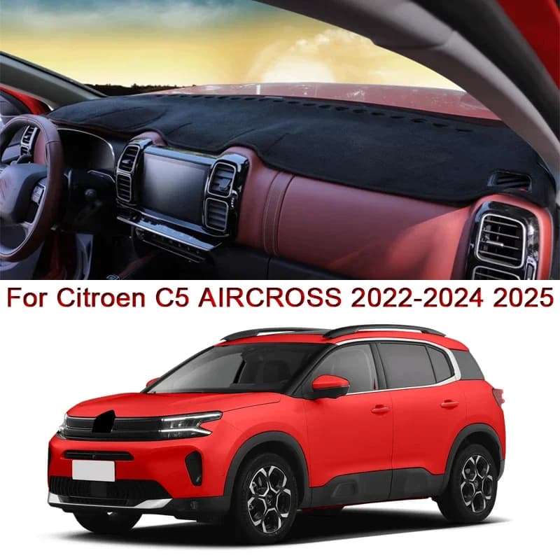 Car Styling For Citroen C5 AIRCROSS 2022-2024 Car Dashboard Mat Protective Interior Anti-Pad Shade Cushion Cover Auto Accessory