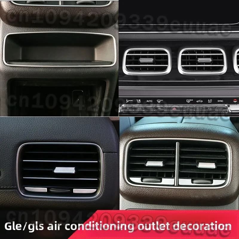 Suitable for Mercedes-Benz GLE350 GLS450 interior modification GLE450 rear air conditioning outlet decorative frame GLE53