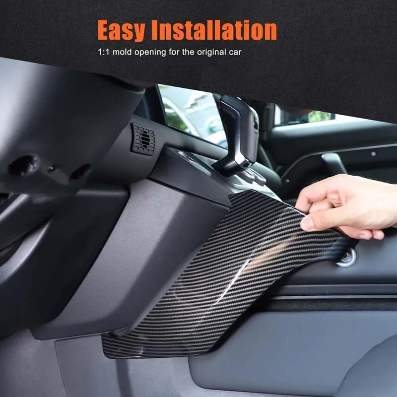 ABS Black For Land Rover Defender 90 110 130 2025 Car Center Console Knee Side Panel Cover Trim Interior Car Accessories