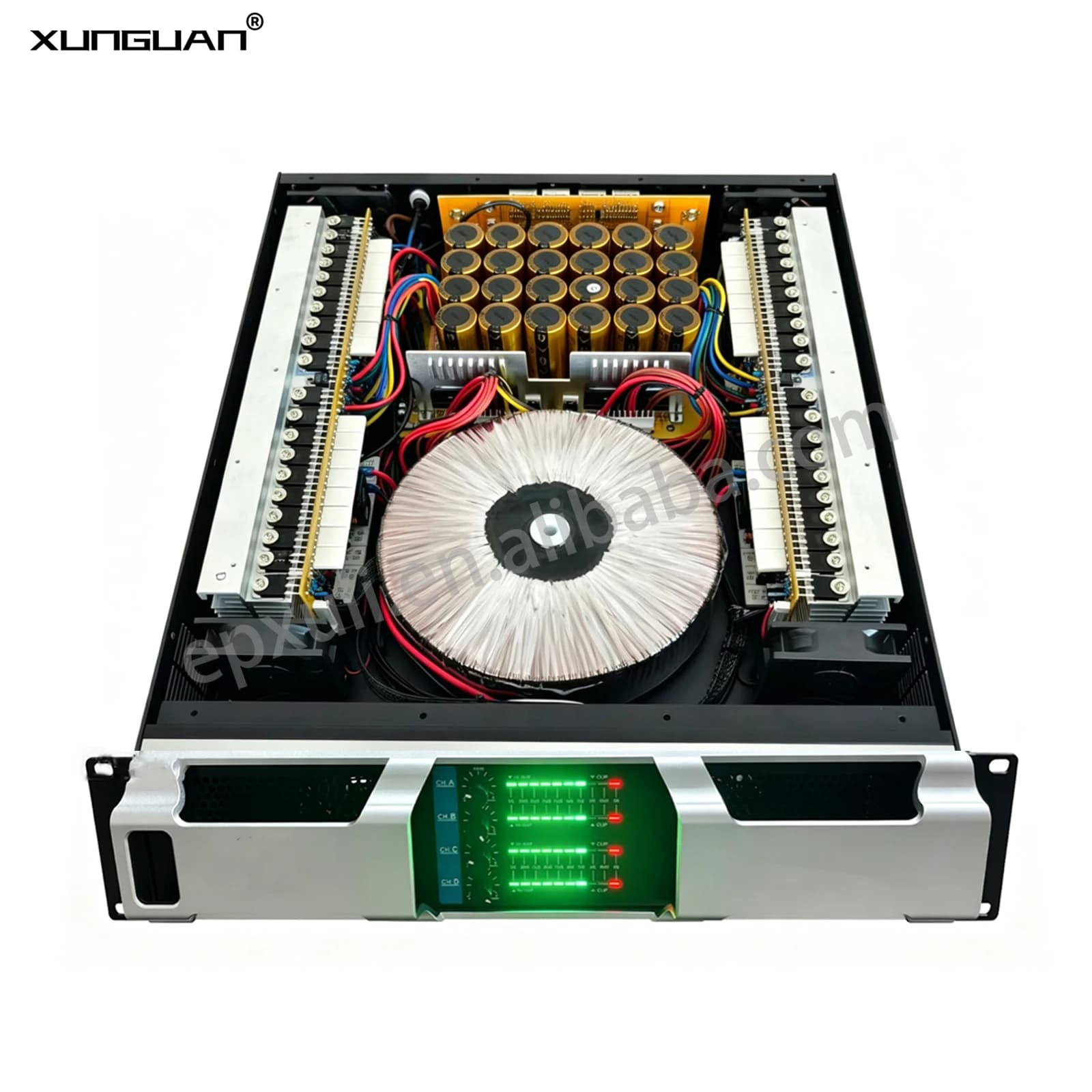MX4100 2U 4*1000W 80 Transistor 24 Capacitor High Quality Power Amplifier Fully Copper Transformer Professional Stage Equipment