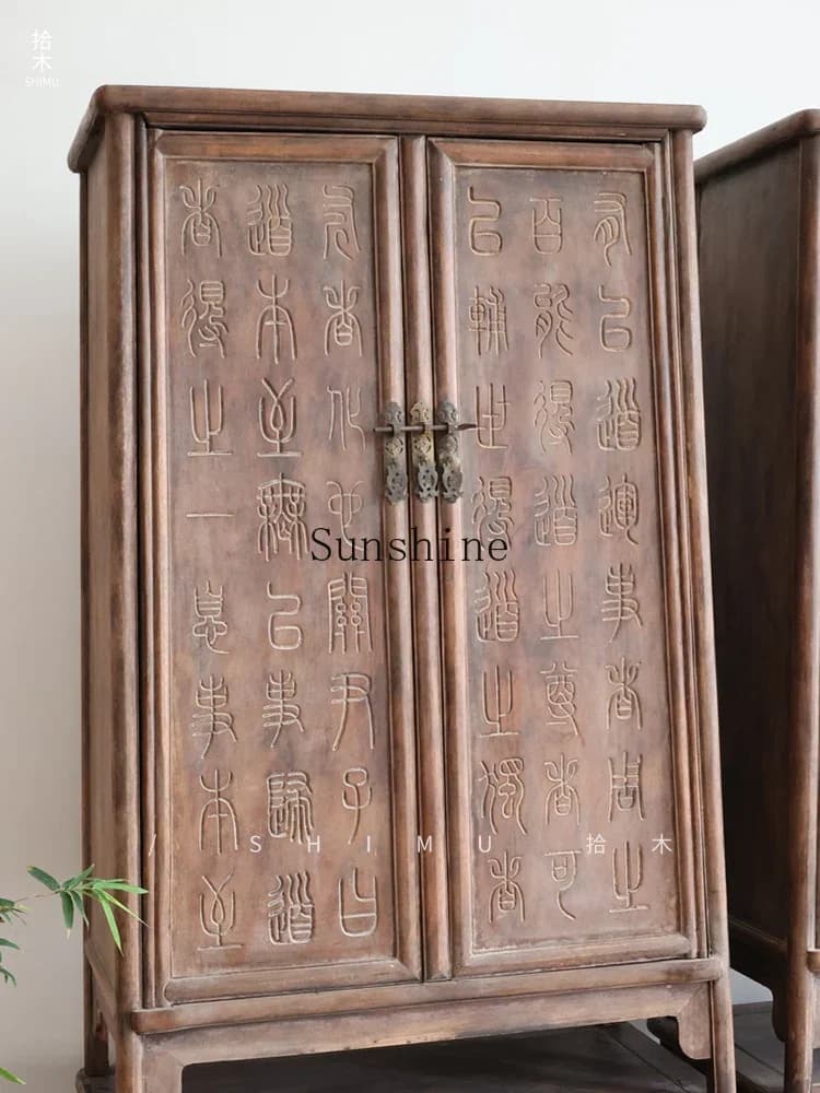 Chinese antique old furniture old wardrobe noodle cabinet  FT