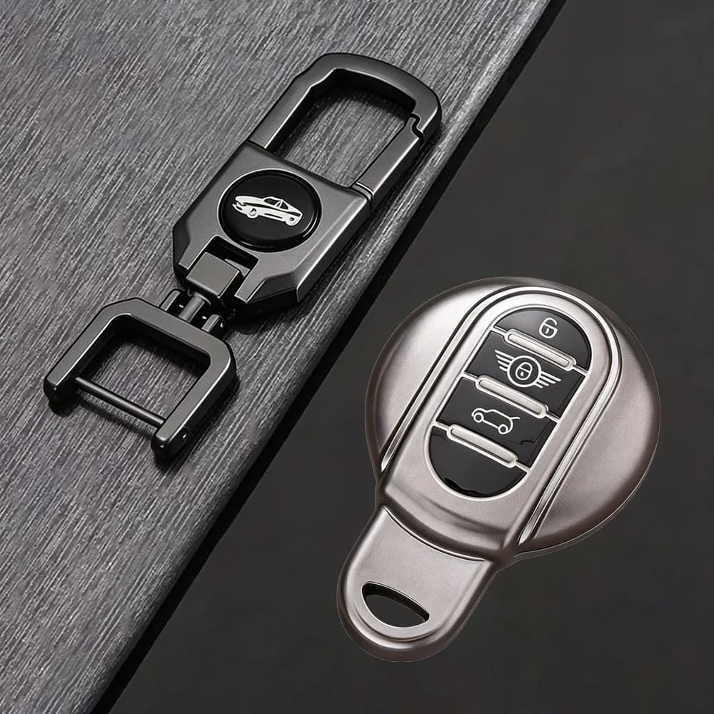 Grey TPU Car Remote Key Case Cover Shell For BMW Mini Cooper Clubman Countryman R55 R56 R57 R58 R59 R6  Accessories