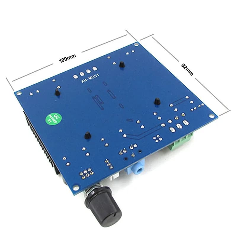 The core of the ultra-high-power digital amplifier board is powered by dual 12-28V and is 210W+210W