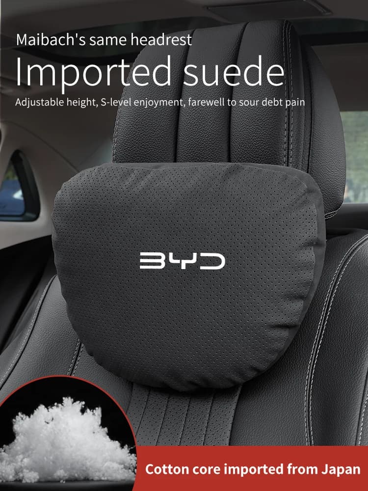 For BYD Atto 3 Tang F3 E6 Yuan Plus Song Max F0 Qin G3 I3 Han Car Headrest Neck Support Seat Lumbar Cushion Soft Neck Pillow
