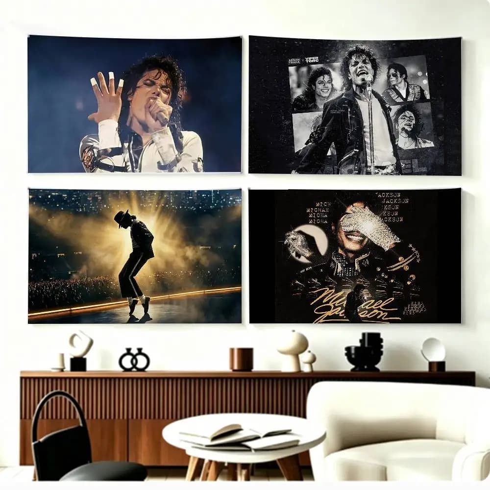 S-Singer M-Michael J-Jackson   Flags Wall Hanging Background Art Banner for Bedroom Home Outdoor Decor