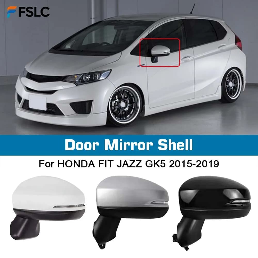 ⭐Genuine⭐ Replace Door Mirror Shell For HONDA FIT JAZZ GK5 2015-2019 Electric Folding Steering Heating Mirror Assembly Rearview