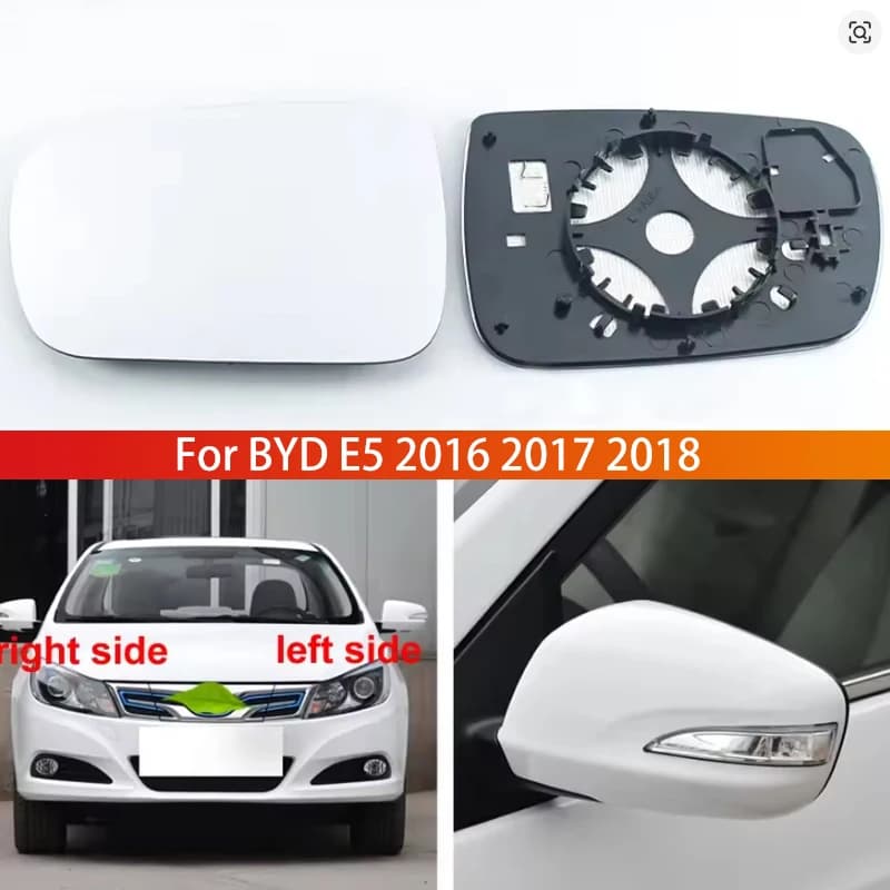 For BYD E5 2016 2017 2018 Replace Car Accessories Rearview Mirror Lenses Exterior Side Reflective Lens Glass with Heating