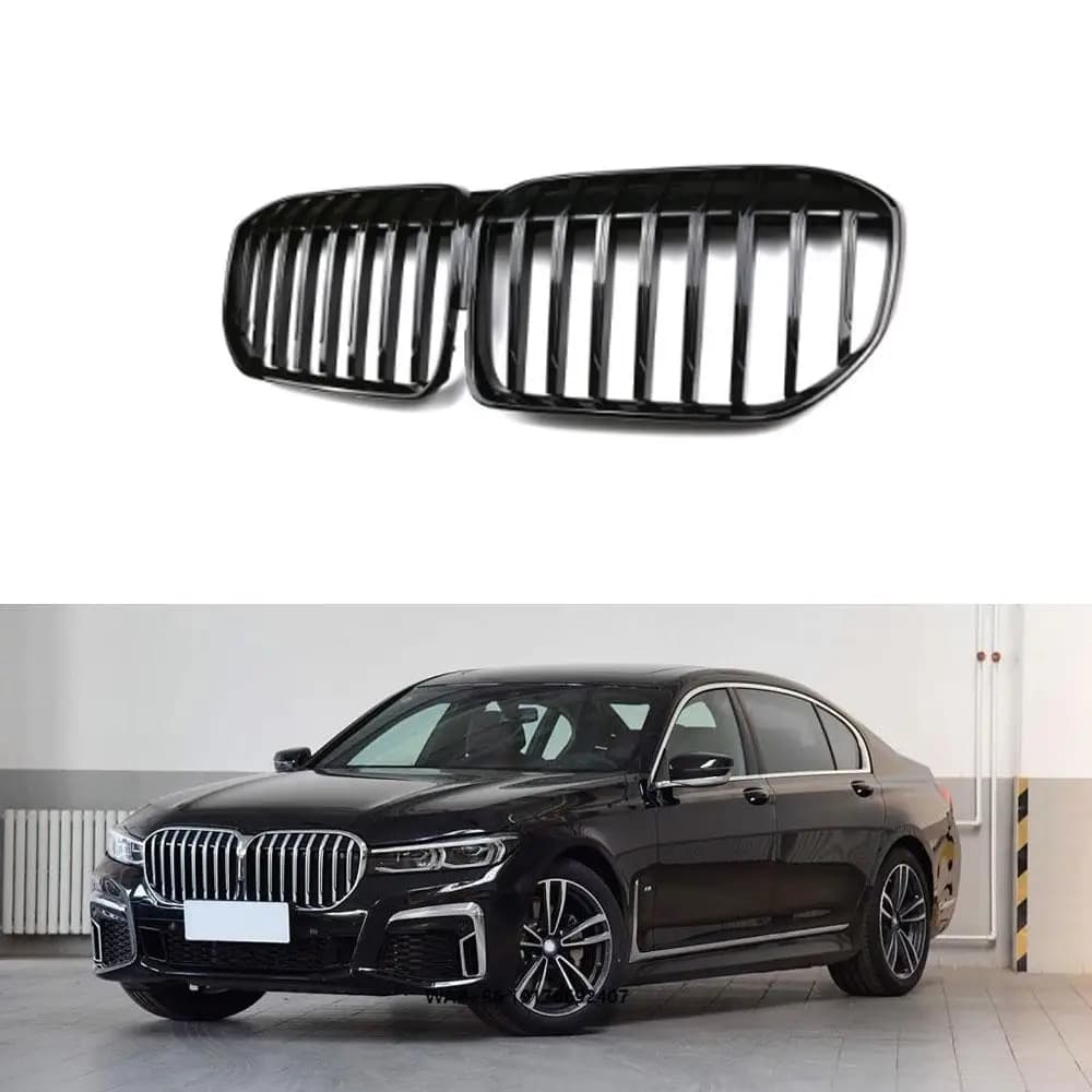 2019-2022 forBMW G11 G12 Single Line Gloss Black Carbon Fiber Grille