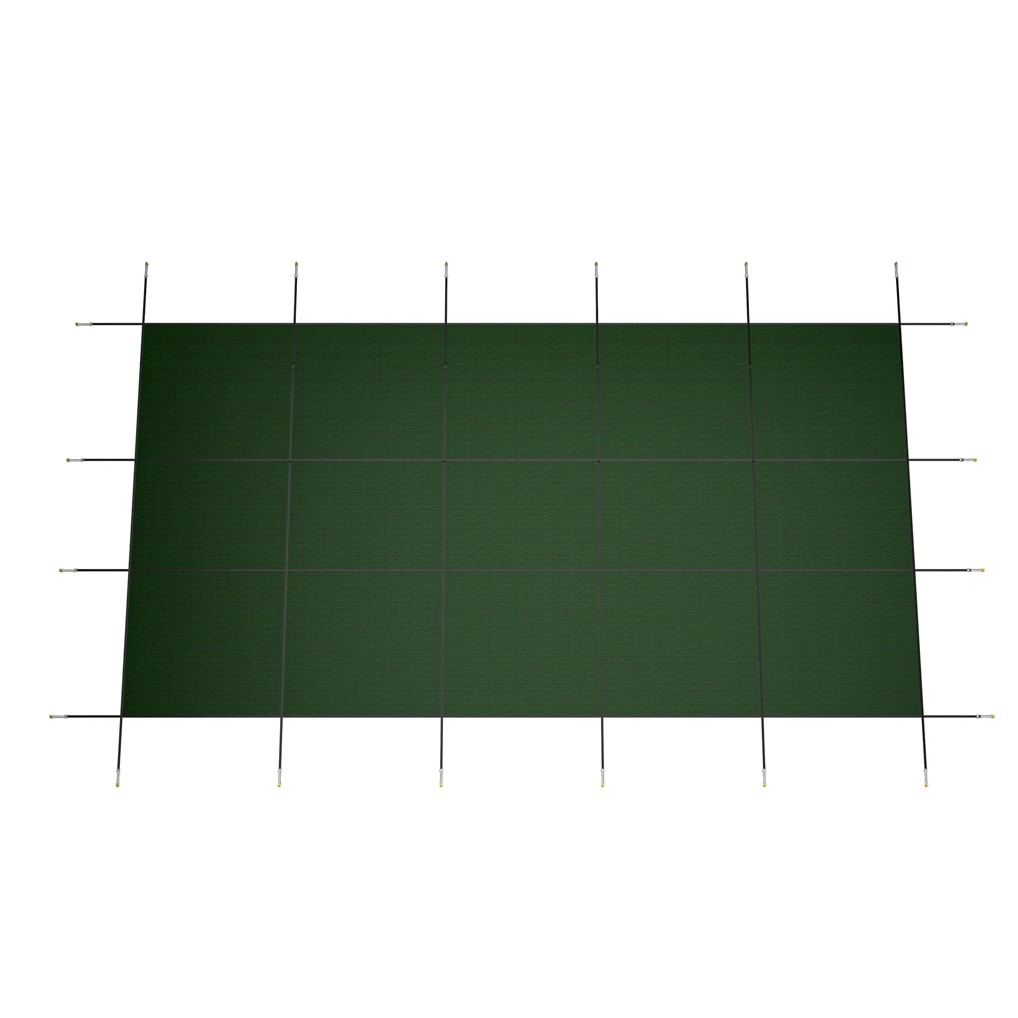 LZBEITEM Rectangle Pool Safety Cover Fits Swimming Pool, Mesh PP Inground Swimming Pool Covers, Green Winter Pool Cover