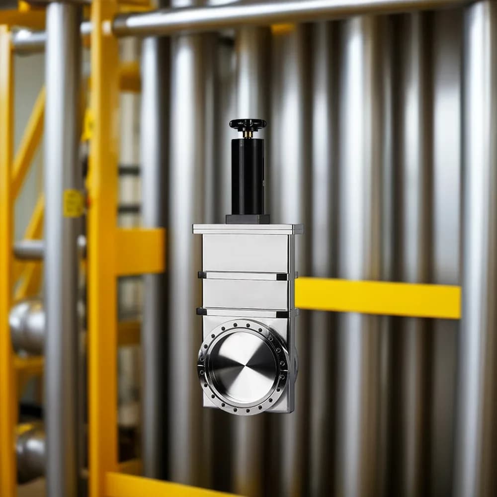 Ultra High Vacuum Manual Gate Valve, Leak-Proof, Industrial, Shut-Off, Plug-In Valve, CC-35B
