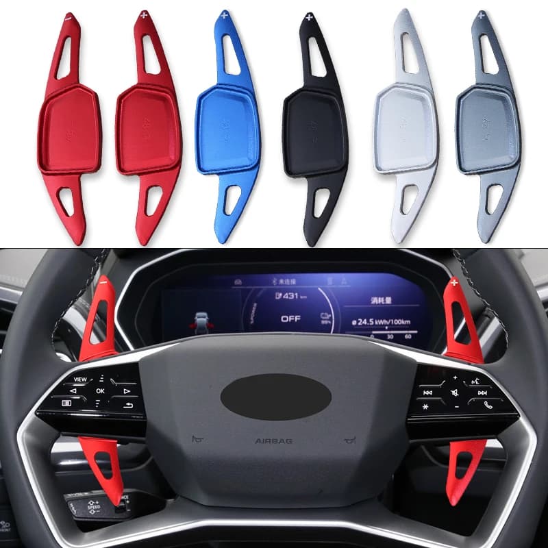 For Audi Alloy Car Steering Wheel Shift Paddle S6 SQ6 e-tron Q4 Sportback Q6 e-tron Quattro F4 F4B F4N Electric 2021-2026