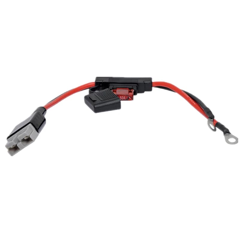 6pcs 0.3m Ring Terminal to 50A Anderso Style Cable With Inline Fuse