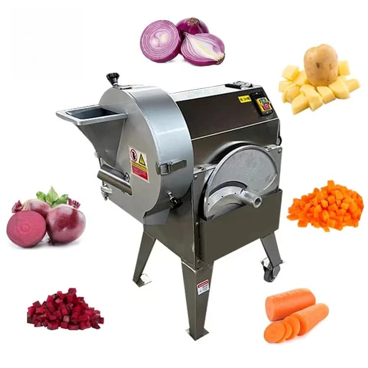 Commercial High Speed Dc Motor Vegetable Cutting Slicing Machine High-speed Vegetable Chopper Slicer For Restaurants