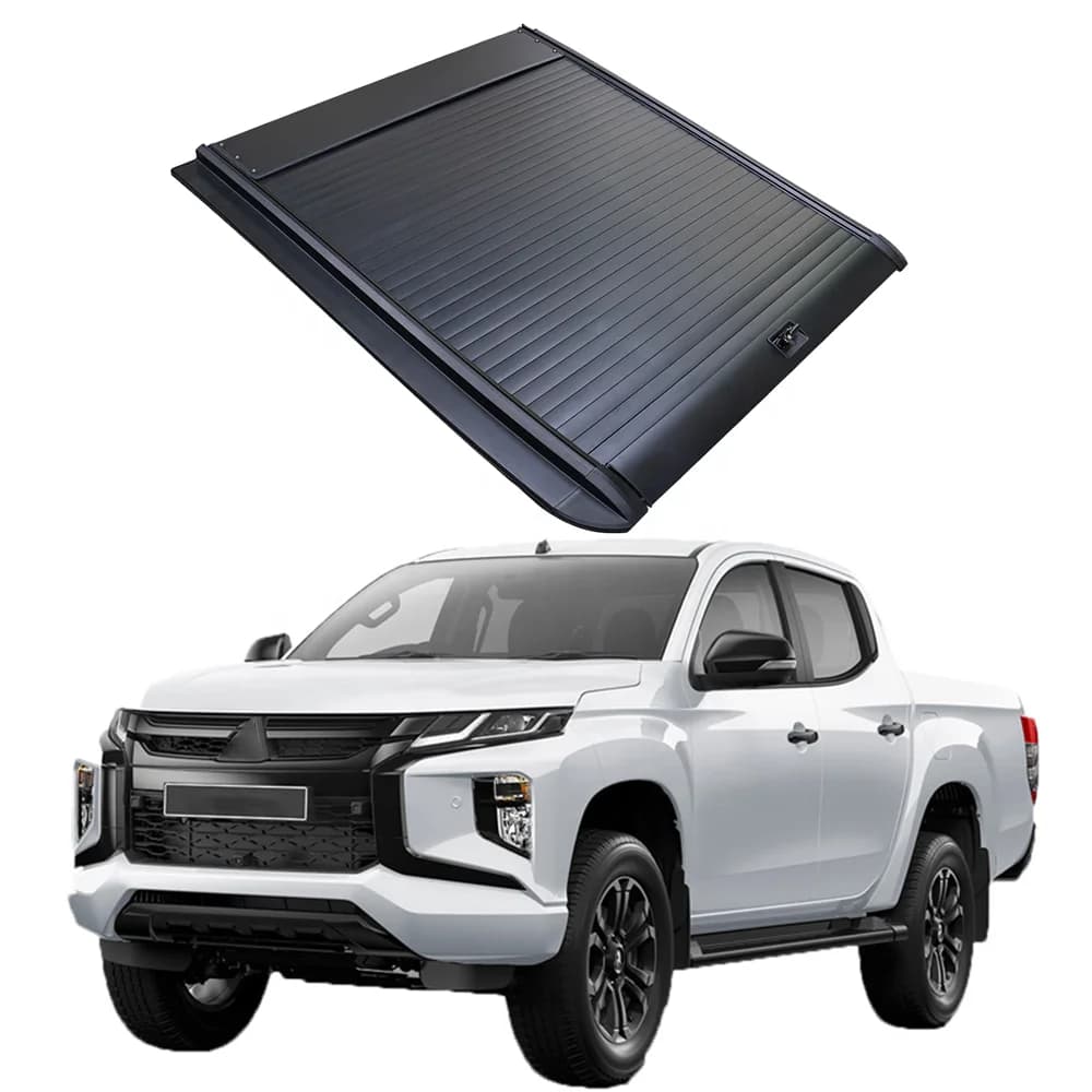 4x4 Car Accessories Retractable Aluminum Roller Shutter Roll up Tonneau Cover for mitshi Triton