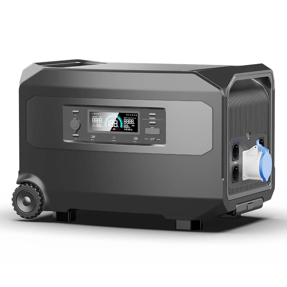 HP6000 6000W AC Output Smart Portable Power Station 4608Wh Off Grid UPS Expandable  Generator With APP