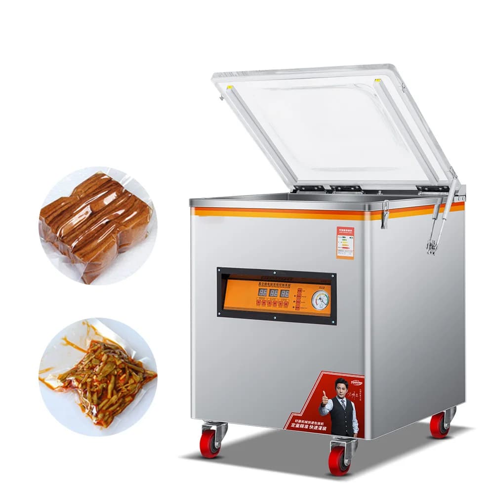 Large Commercial Electric Vacuum Sealer Deep Chamber Packaging Machine For Dried Fish Nuts 20kg