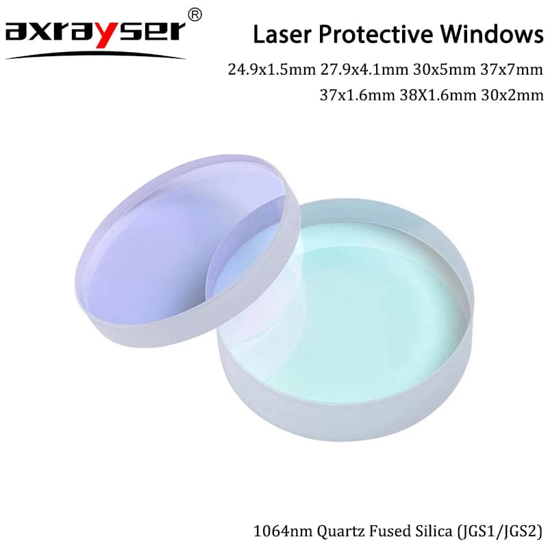Laser Protective Windows Quartz Fused Lens Fiber Cutting Machine Consumables for Bodor Raytools Laser Head