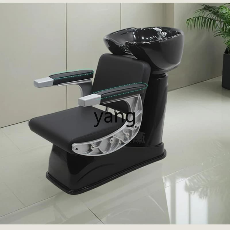LTT ceramic basin shampoo bed hair salon special beauty salon shampoo flush bed semi-reclining shampoo chair