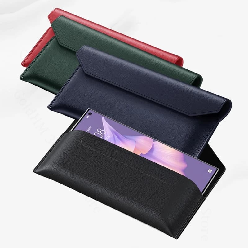 For ZTE Nubia Fold 5G Magnetic Flip Phone Leather Case For ZTE nubia Fold Clutch Bag Phone Holster Pouch Nubia Fold Phone Cover