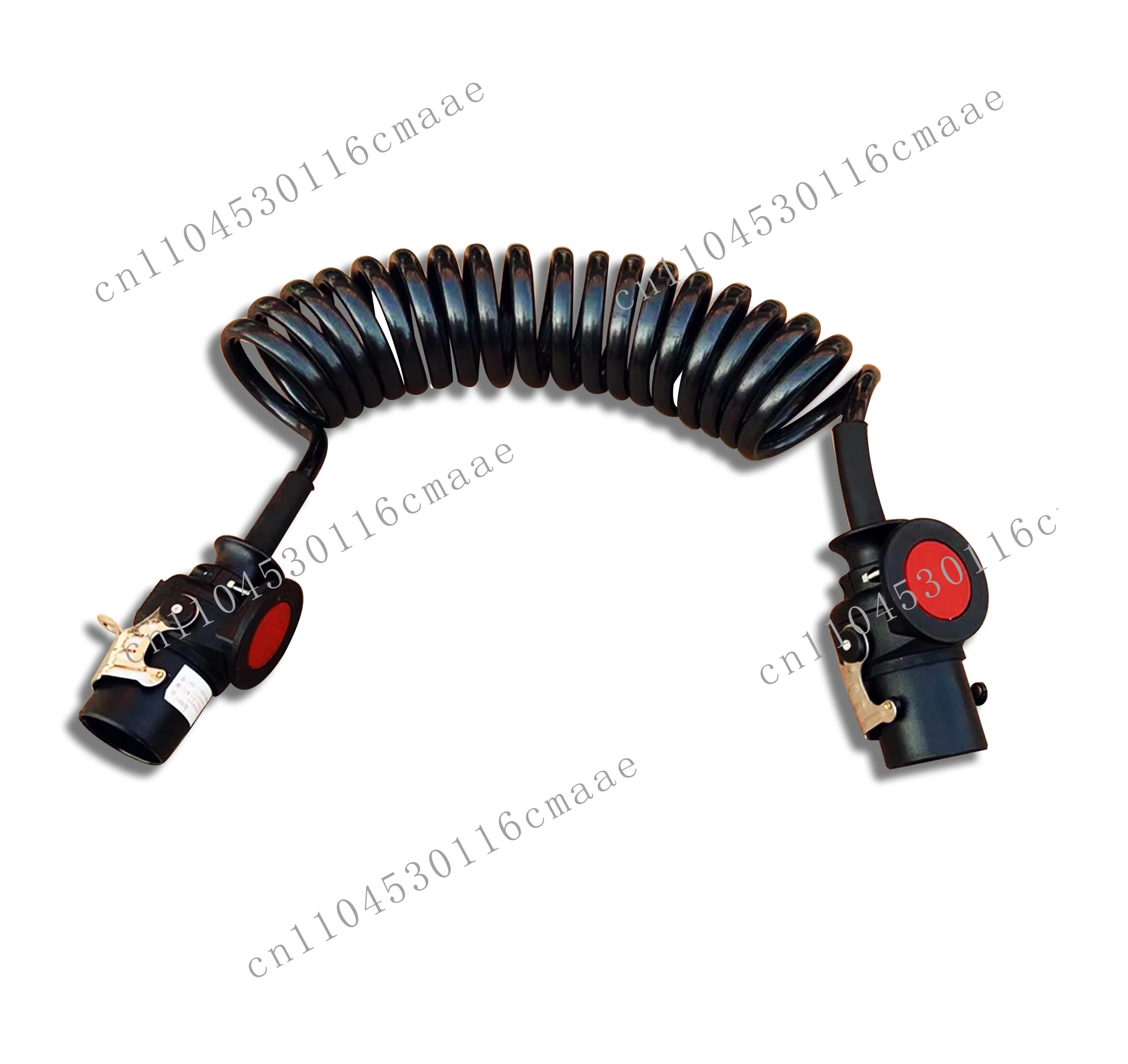 Electrical spiral ABS 5-core 7-pin coiled wire and cable for trailer connecting wire
