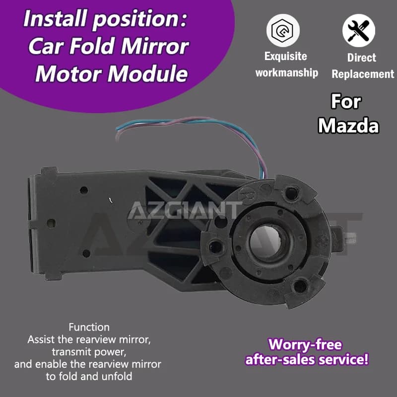 AZGIANT For 2013-2015 Mazda 6 Car Wing Mirror Authentic Folding Motor Power Assembly Replacement Part accessoires voiture