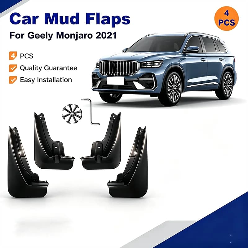 For Geely Monjaro 2021 4Pcs Heavy Duty Mud Flaps Splash Guards Front Rear Wheel Fender Mudguards Car Exterior