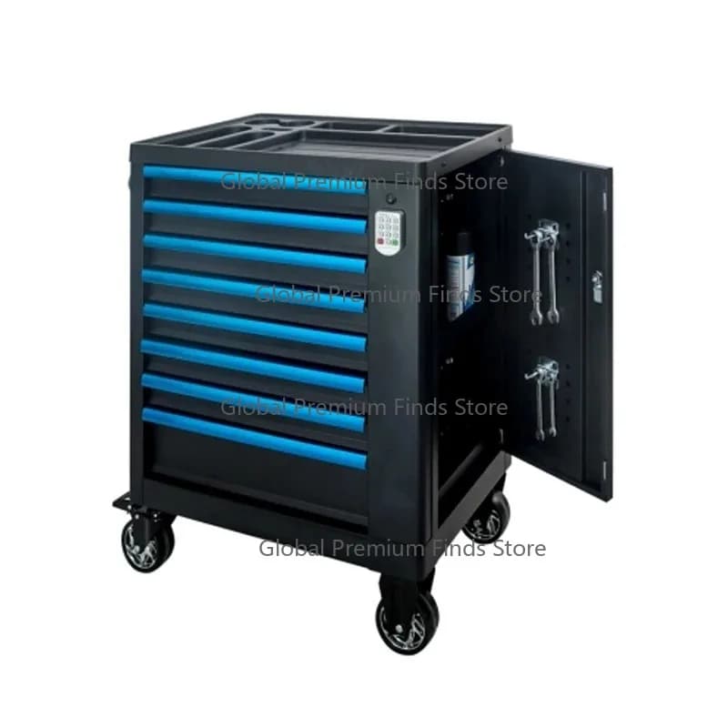 UE-GL3307-S Rolling Toolbox Cabinet 7 Drawer Portable Storage Chest with Wheels Ball Bearing Lock Tool Organizer