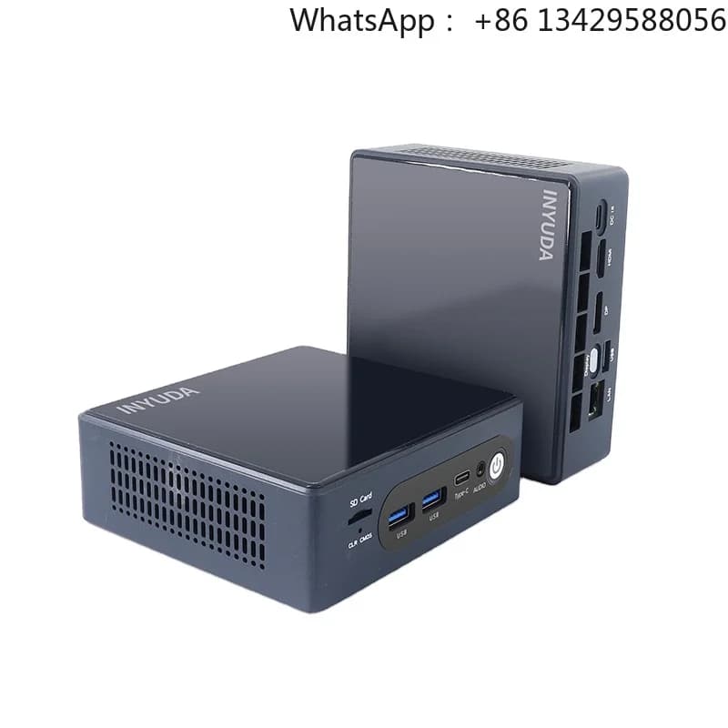 Mini PCs with Fan Ultra 9 285H 16Core Windows 11 Embedded PC DDR5 M.2 NVME 6USB VGA HD 2output Business Use 1-Year Warranty