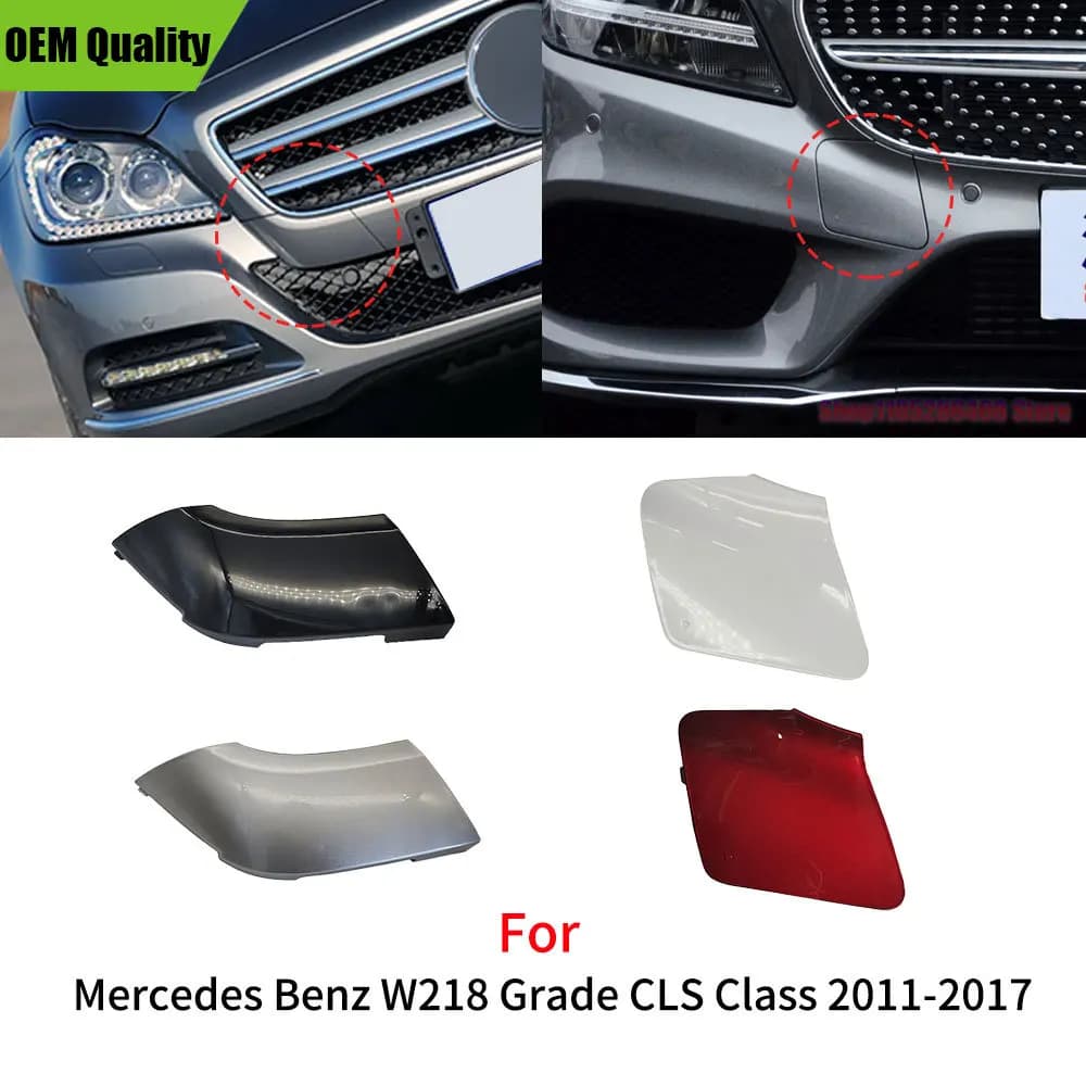 Car Front Bumper Tow Cover Cap Accessory For Benz CLS Class 2011-2017 CLS260 CLS300 CLS350 CLS500 For Mercedes W218
